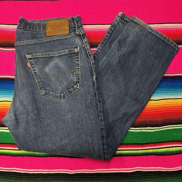 Levi's 541 Premium Jeans Men 32x30 (Fit 32x28) Blue Athletic Taper Fit Stretch - Picture 1 of 10